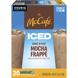 McCafé® K-Cup Iced One-Step Mocha Frappe Medium Roast K-Cup Pods, Box Of 20 Pods