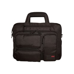 Mobile Edge MEBCC1 Carrying Case (Briefcase) for 16" Ultrabook - Black - 1680D Ballistic Nylon Body - Shoulder Strap, Hand Carry - 12" Height x 16.5" Width x 7" Depth