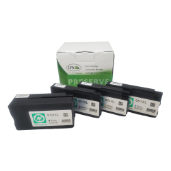 IPW Preserve Remanufactured Black And Cyan, Magenta, Yellow High-Yield Ink Cartridge Replacement For HP 950XL, 951XL, Pack Of 4, 140-950-ODP