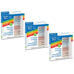 Wonder Stix Wonder Stix Chalk Crayons, 4-1/4", Assorted Colors, Pack Of 24 Crayons, Set Of 3 Packs