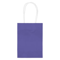 Amscan Kraft Paper Bags, Small, Purple, Pack Of 24 Bags