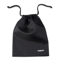 Conair® Drawstring Hair Dryer StoragePouch, 15" x 12", Black, Total Qty 100
