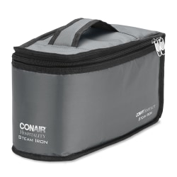 Conair Hospitality Iron Storage Bag - 12" Width x 6" Depth - Zipper Closure - Black, Gray - Iron