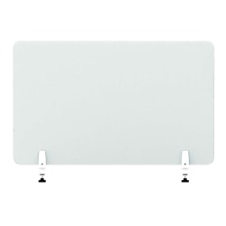 U Brands Single Glass Dry Erase Protective Panel, 55" X 25'', Clear