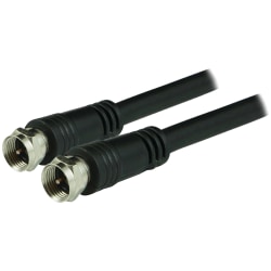 GE Coaxial Cable, 25', Black, RG6