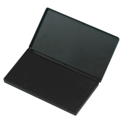 CLI Stamp Pad - 1 Each - 6.3" Width x 3.3" Length - Felt Pad - Black Ink - Black