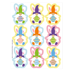 Eureka Giant Stickers, 1-5/16" x 1-3/4", Easter Gnome Giant, 36 Stickers Per Pack, Set Of 12 Packs