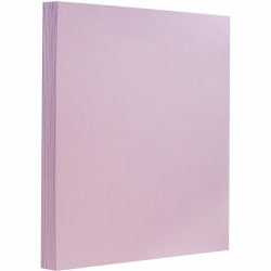 JAM Paper® Card Stock, Light Purple Lilac, Letter (8.5" x 11"), 130 Lb, Pack Of 25