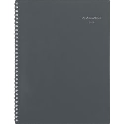 2025 AT-A-GLANCE® DayMinder® Weekly/Monthly Planner, 8-1/2" x 11", Gray, January To December, GC52007