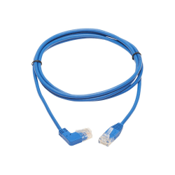 Tripp Lite N204-S05-BL-RA Cat.6 UTP Patch Network Cable - First End: 1 x RJ-45 Male Network - Second End: 1 x RJ-45 Male Network - 1 Gbit/s - Patch Cable - Gold Plated Contact - 28 AWG - Blue