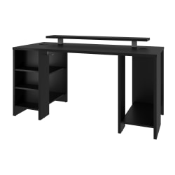 Bestar Electra 60"W Gaming Computer Desk, Black