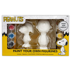 Peanuts 2 Pack Paint Your Own Figurines, 5.5" x 9" x 3"