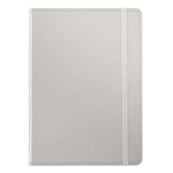 TUL® Hardcover Journal, 8-1/2" x 6", Narrow Ruled, 192 Pages (96 Sheets), Silver