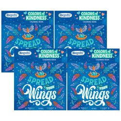Crayola Colors of Kindness Adult Coloring Books, Pack Of 4 Books