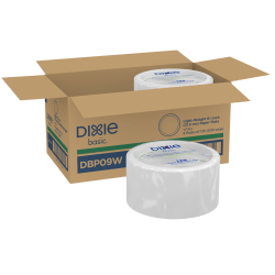 Dixie Basic® Light-Weight Paper Plates, 8 1/2", White, 500 Count (125 Plates Per Pack, 4 Packs Per Case)