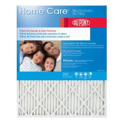 DuPont Home Care Electrostatic Air Filters, 20"H x 20"W x 2"D, Pack Of 4 Air Filters