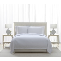 Flourish Microfiber Flat Sheets, Queen, White, Total Qty 12