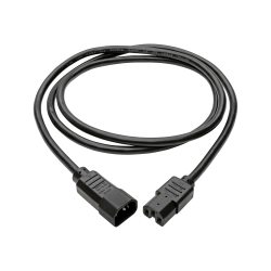Eaton Tripp Lite Series Power Cord C14 to C15 - Heavy-Duty, 15A, 250V, 14 AWG, 10 ft. (3.05 m), Black - Power cable - IEC 60320 C15 to IEC 60320 C14 - AC 100-250 V - 10 ft - black