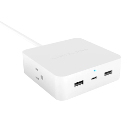 Limitless Innovations PowerPro 5-Device Desktop Charger, White, LIM5PAC002
