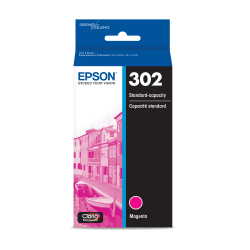 Epson® 302 Claria® Premium Magenta Ink Cartridge, T302320-S