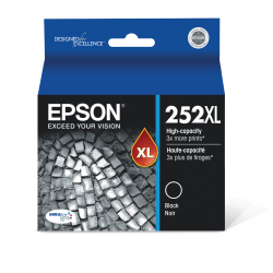 Epson® 252XL DuraBrite® Ultra High-Yield Black Ink Cartridge, T252XL120-S