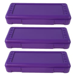 Romanoff Ruler Box, Purple, Pack Of 3