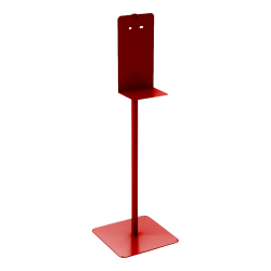Built Sanitizer Floor Stand, 48" x 14" x 14", Red