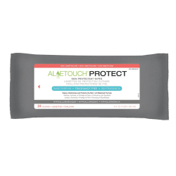 Aloetouch PROTECT Dimethicone Skin Protectant Wipes, 8" x 12", White, 24 Per Pack