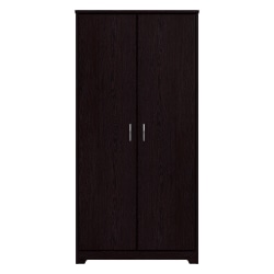 Bush Furniture Cabot Tall Bathroom Storage Cabinet With Doors, Espresso Oak, Standard Delivery