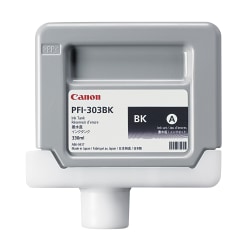 Canon® PFI-303 Black Ink Cartridge, PFI-303BK