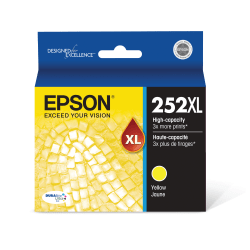 Epson® 252XL DuraBrite® Ultra High-Yield Yellow Ink Cartridge, T252XL420-S