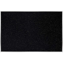 Ghent Recycled Bulletin Board, 48-1/2" x 87-15/16", 90% Recycled, Confetti, Satin Aluminum Frame