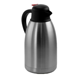 MegaChef 2 Quart Stainless Steel Thermal Beverage Carafe for Coffee and Tea, 995112002M