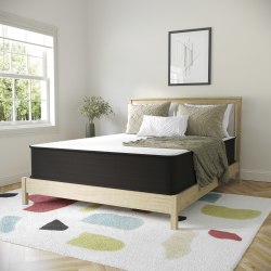 Flash Furniture Dream CertiPur-US Certified Hybrid Mattress, Queen, 12"H x 60"W x 80"L, White/Gray