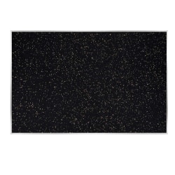 Ghent Recycled Bulletin Board, 48-1/2" x 87-15/16", 90% Recycled, Tan Speckled, Satin Aluminum Frame