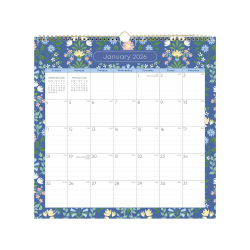 2026 Blue Sky Monthly Wall Calendar, 12" x 12", Amna, January To December, 155923