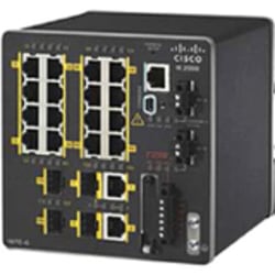 Cisco IE-2000-16TC-G-L Ethernet Switch - 20 Ports - Manageable - Fast Ethernet, Gigabit Ethernet - 10/100Base-TX, 10/100/1000Base-T - 2 Layer Supported - 4 SFP Slots - Twisted Pair - Desktop, Rail-mountable - 1 Year Limited Warranty