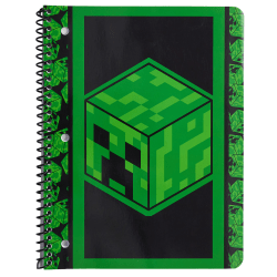 Minecraft Licensed Single Subject Wide Ruled Notebook, 8.5" x 11", 70 Sheets, Quantity 1