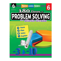 Shell Education 180 Days Of Problem Solving, Grade 6