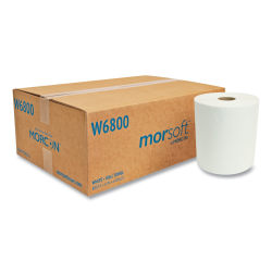 Morcon Tissue Morsoft® Universal Roll Towels, 1-Ply, 8" x 800 ft, White, 6 Rolls/Carton