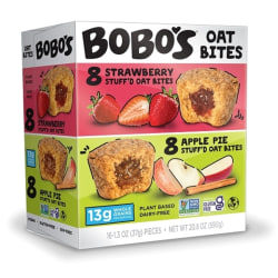 Bobo's Apple/Strawberry Stuff'd Bites, 20.8 Oz, Total Qty 16