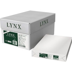 Domtar Lynx Opaque Digital Ultra-Smooth Laser Paper, Ledger Size (11" x 17"), 70 Lb, White, 500 Sheets Per Ream, Case Of 4 Reams