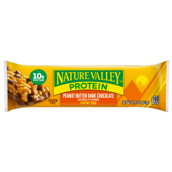 Nature Valley Chewy Protein Granola Bar, Peanut Butter Dark Chocolate, 1.41 Oz