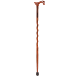 Brazos Walking Sticks™ Twisted Cocobolo Exotic Wood Derby Cane, 37"