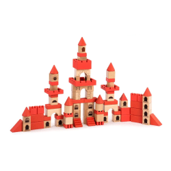 Miniland Wooden Stacking Castle, 100 Pieces