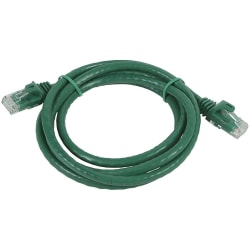 Monoprice FLEXboot Series Cat6 24AWG UTP Ethernet Network Patch Cable, 3ft Green - 3 ft Category 6 Network Cable - 11337
