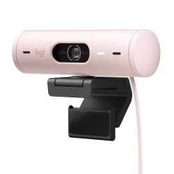 Logitech BRIO 500 Webcam - 4 Megapixel - 60 fps - Rose - USB Type C - 1920 x 1080 Video - Auto-focus - 90° Angle - 4x Digital Zoom - Microphone - Notebook, Monitor, Display Screen