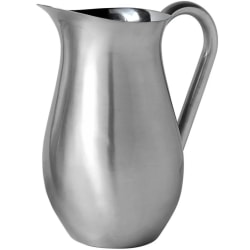 American Metalcraft Stainless Steel Bell Pitchers, 84 Oz, Silver, Pack of 6 Pitchers