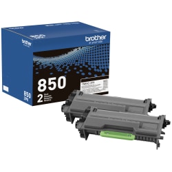 Brother® TN-850 High-Yield Black Toner Cartridges, Pack Of 2 Cartridges