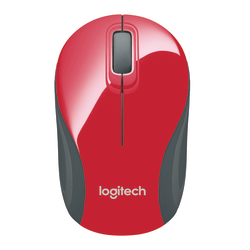 Logitech® M187 Mini Wireless Optical Mouse, Red, 910-002727